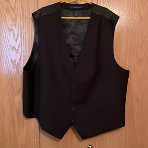 Men’s Black Dress Vest 4X